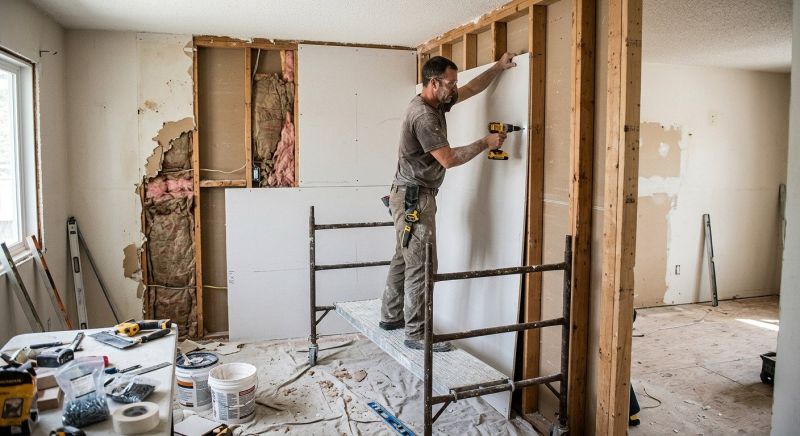House Drywall Installation in Kansas City, KS