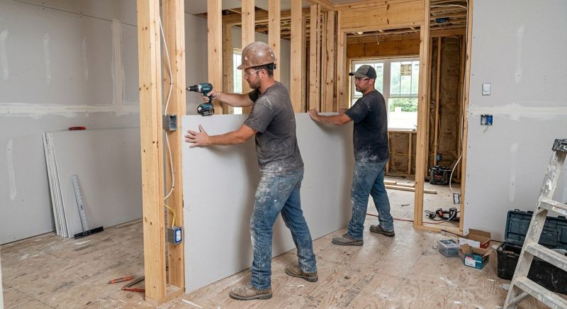 House Drywall Installation in Olathe, KS
